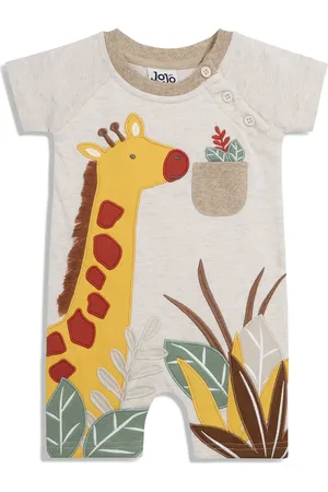 JoJo Maman Bébé Giraffe Appliqu?? Romper in at Nordstrom, Size 3-6M