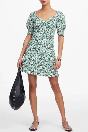 Madewell Seamed V-Neck Minidress in at Nordstrom, Size 10