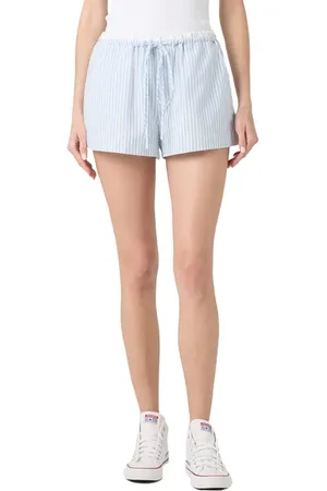 BLANK NYC Stripe Cotton Blend Shorts in at Nordstrom, Size X-Small