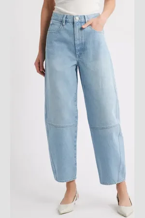 Frame The Twisted High Waist Ankle Barrel Jeans in at Nordstrom, Size 24