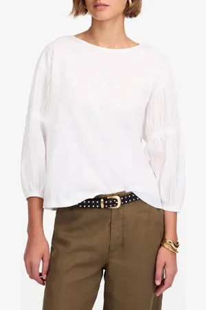 Madewell Puff Sleeve Drop Shoulder Knit Top in at Nordstrom, Size Medium