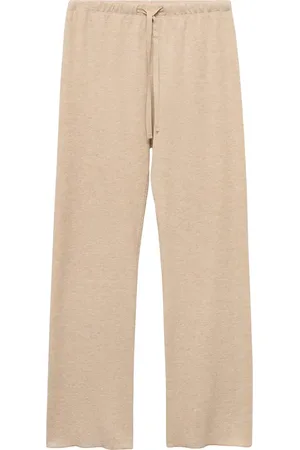 MANGO Double Face Cotton Blend Pajama Pants in at Nordstrom, Size Large