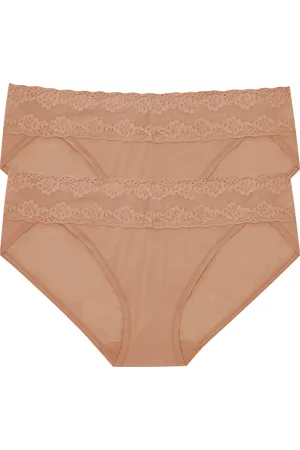 Natori Bliss Perfection Lace Trim One Size Bikini Brief 2-Pack in at Nordstrom