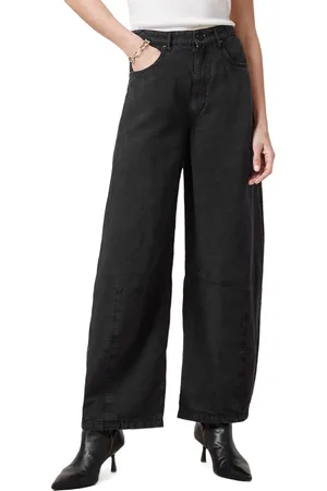 AllSaints Jett Barrel Leg Trousers in at Nordstrom, Size 0 Us