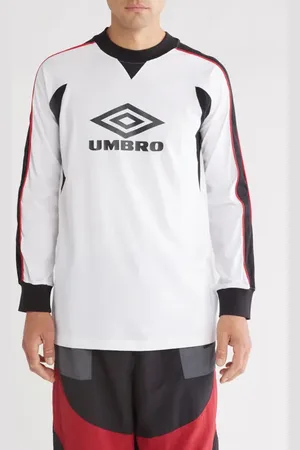 Umbro Paneled Long Sleeve Logo Graphic T-Shirt in at Nordstrom, Size Small