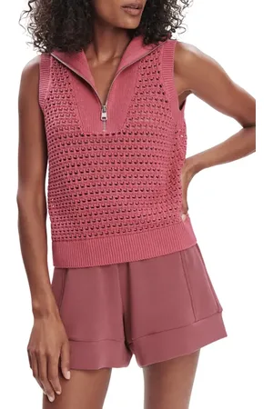Varley Bains Half Zip Sweater Tank in at Nordstrom, Size Medium