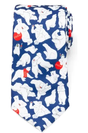 Cufflinks, Inc. Coca-Cola?? Polar Bear Blue Tie at Nordstrom