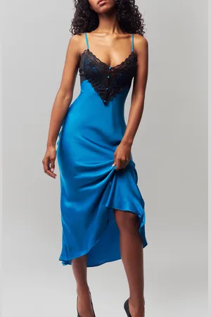 DANIELLE GUIZIO Nova Slip Midi Dress in at Nordstrom, Size Small