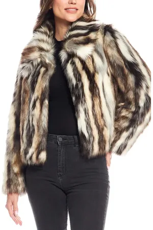 DONNA SALYERS FABULOUS FURS Desert Dream Faux Fur Jacket in at Nordstrom, Size Medium