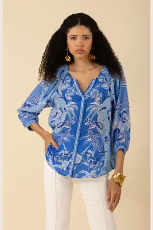Hale Bob Freyja Silk Top in at Nordstrom, Size Medium