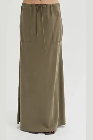 Crescent Lyocell & Linen Maxi Skirt in at Nordstrom, Size Small