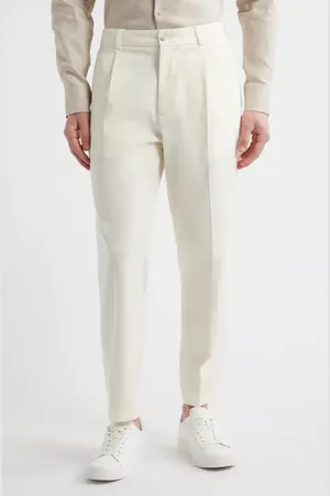 HUGO BOSS Perin Pleated Straight Leg Dress Pants in at Nordstrom, Size 34R
