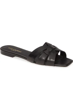 Saint Laurent Tribute Nu Pieds Slide Sandal in at Nordstrom, Size 6Us