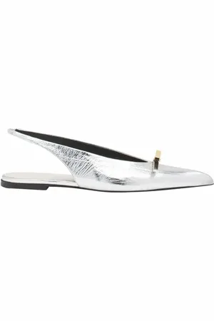 Lanvin BOW SLINGBACK IN METALLIC LEATHER in at Nordstrom, Size 36
