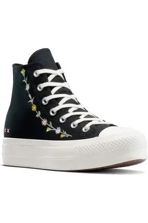 Converse Chuck Taylor?? All Star?? Embroidered Lift High Top Platform Sneaker in at Nordstrom, Size 10.5