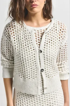 Derek Lam Syvie Sequin Crochet Cardigan in at Nordstrom, Size Medium