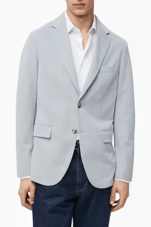 MANGO Slim Fit Textured Cotton Blend Sport Coat in at Nordstrom, Size 40