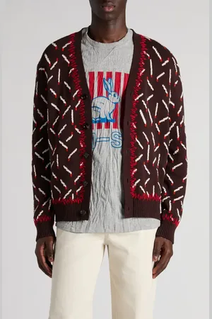 Bottega Veneta Matches Jacquard Cardigan in at Nordstrom, Size Medium