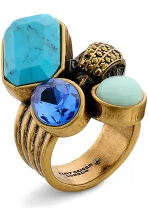 Kurt Geiger Multicolor Turquoise & Crystal Cocktail Ring in at Nordstrom, Size 7