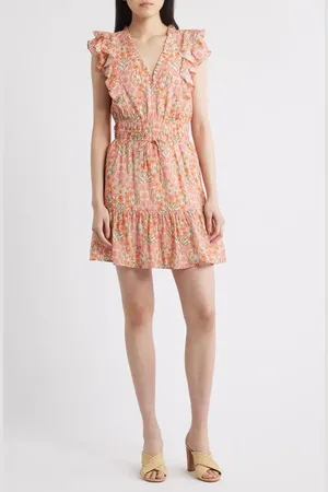 Paige Muriel Floral Print Minidress in at Nordstrom, Size 0
