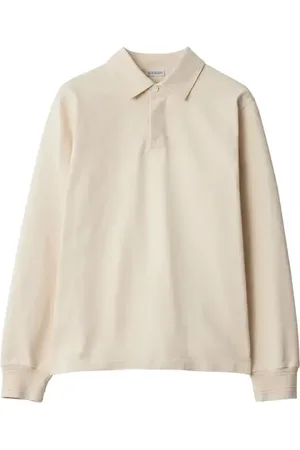 Burberry Long-sleeve Cotton Polo Shirt in at Nordstrom, Size Xx-Large L