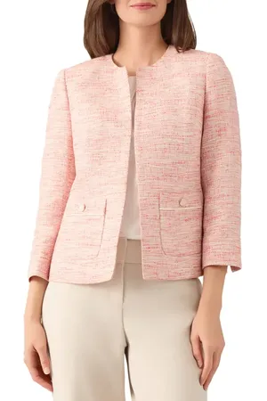 Kasper Open Front Tweed Jacket in at Nordstrom, Size 4