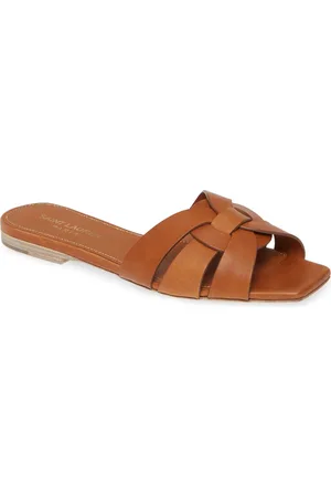 Saint Laurent Tribute Nu Pieds Slide Sandal in at Nordstrom, Size 6Us