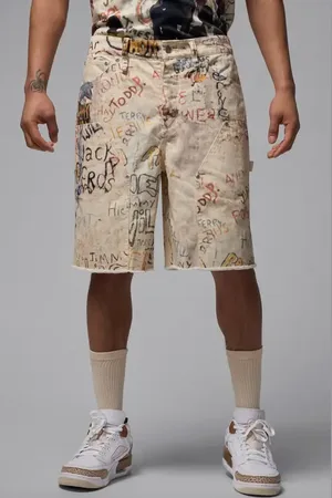 Jordan Print Cotton Twill Shorts in at Nordstrom, Size 30