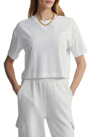 Varley Venice Easy Cotton Blend Crop T-Shirt in at Nordstrom, Size Medium