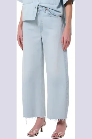 AGOLDE Low Curve Frayed Jeans in at Nordstrom, Size 23