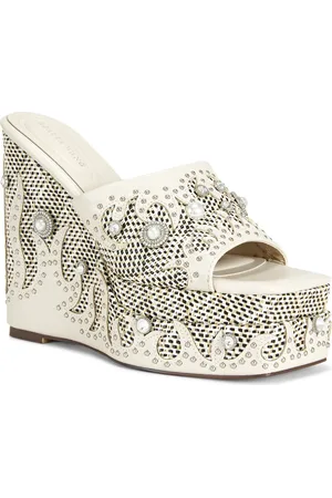 AZALEA WANG Appolonia Wedge Slide Sandal in at Nordstrom, Size 8