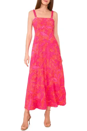 Vince Camuto Floral Bead Strap Maxi Dress in at Nordstrom, Size X-Small