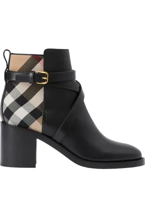 Burberry Pryle Check Block Heel Bootie in at Nordstrom, Size 5Us