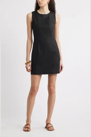 Nordstrom Sleeveless Stretch Linen Blend Minidress in at , Size X-Small
