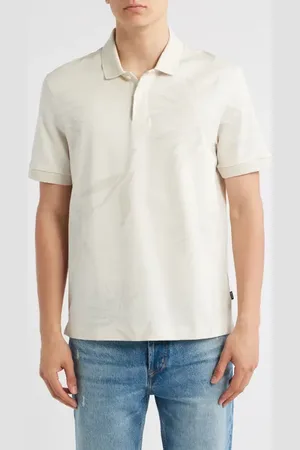 HUGO BOSS Parris Floral Jacquard Polo in at Nordstrom, Size Medium