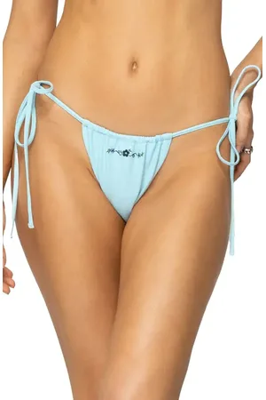 Edikted Coralle Side Tie Bikini Bottoms in at Nordstrom, Size Large