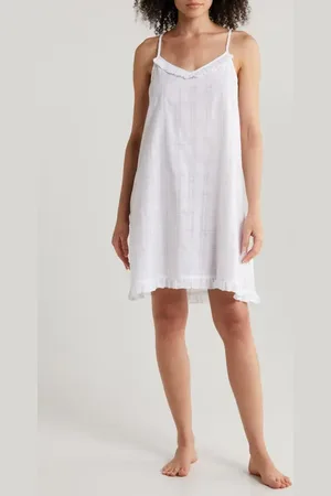 Papinelle Ivy Ruffle Cotton Short Nightgown in at Nordstrom, Size Small