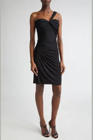 Tom Ford One-Shoulder Twist Front Jersey Minidress in at Nordstrom, Size 10 Us