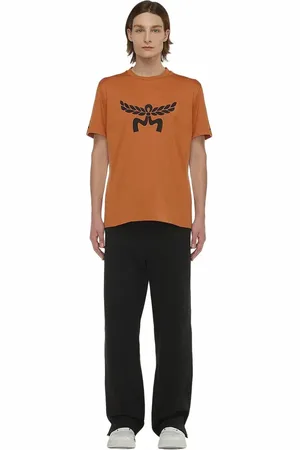 MCM Laurel Logo Print T-Shirt in Organic Cotton in at Nordstrom, Size Large