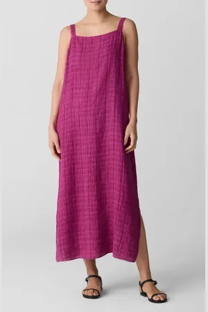 Eileen Fisher Square Neck Organic Linen Dress in at Nordstrom, Size Small P