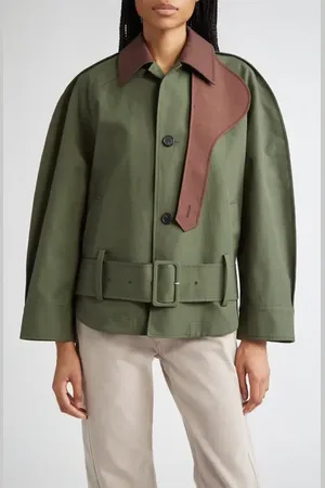 J.W.Anderson Belted Cotton Bomber Jacket in at Nordstrom, Size 2 Us