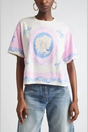 VERSACE Medusa Cameo Print T-Shirt in at Nordstrom, Size 8 Us