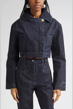 Jacquemus La Veste De-N??mes Marino Crop Denim Jacket in at Nordstrom, Size 0 Us