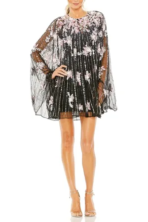 Mac Duggal High Neck Embellished Trapeze Dress in at Nordstrom, Size 6