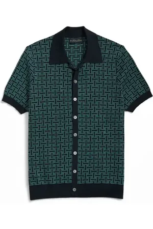Brooks Brothers Basket Pattern Linen Blend Short Sleeve Cardigan in at Nordstrom, Size Small