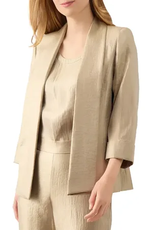 Kasper Drape Neck Topper Jacket in at Nordstrom, Size 6