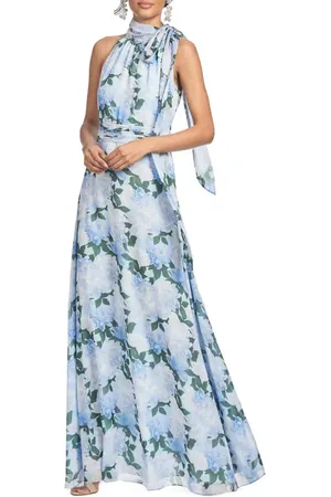 Sachin & Babi Kayla Floral High Neck Gown in at Nordstrom, Size 18W