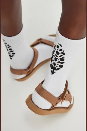Free People FP Movement Last Lap Logo Detail Crew Socks in at Nordstrom