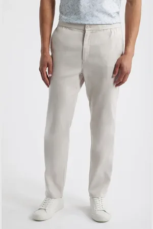 Bugatchi Tristan Stretch Linen & Cotton Drawstring Pants in at Nordstrom, Size Xx-Large