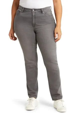Eileen Fisher High Waist Organic Cotton Denim Jeans in at Nordstrom, Size 24W